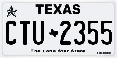 TX license plate CTU2355