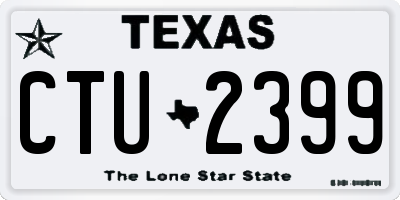 TX license plate CTU2399