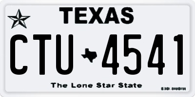 TX license plate CTU4541