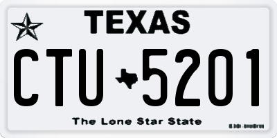 TX license plate CTU5201