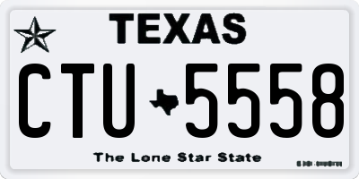 TX license plate CTU5558