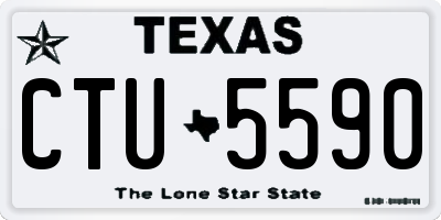 TX license plate CTU5590