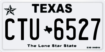 TX license plate CTU6527