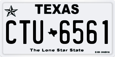 TX license plate CTU6561