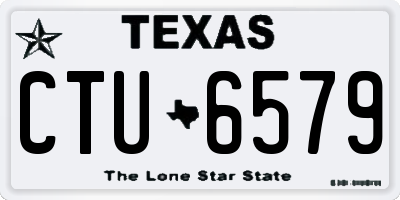 TX license plate CTU6579