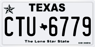 TX license plate CTU6779