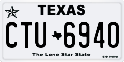 TX license plate CTU6940