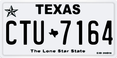 TX license plate CTU7164