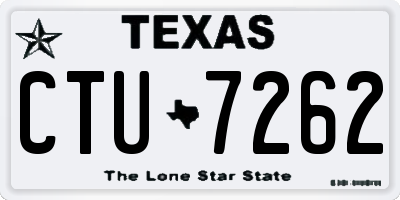 TX license plate CTU7262