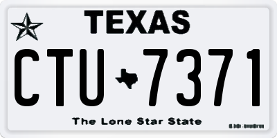 TX license plate CTU7371