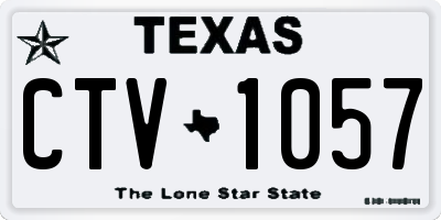 TX license plate CTV1057