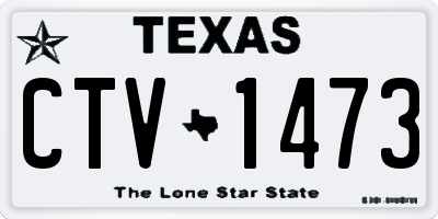 TX license plate CTV1473