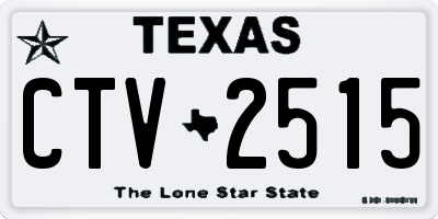 TX license plate CTV2515