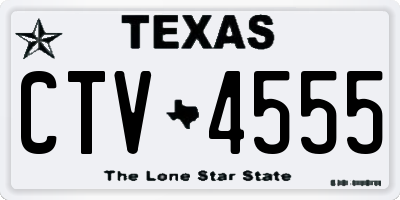 TX license plate CTV4555