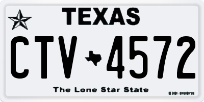 TX license plate CTV4572