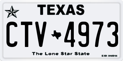 TX license plate CTV4973