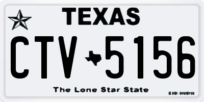 TX license plate CTV5156