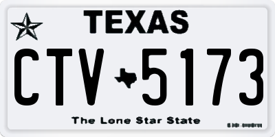 TX license plate CTV5173