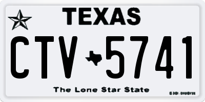 TX license plate CTV5741