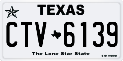 TX license plate CTV6139