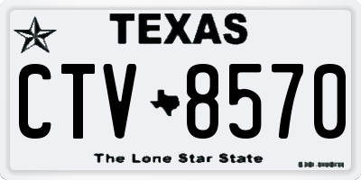 TX license plate CTV8570