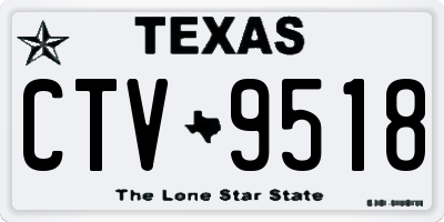 TX license plate CTV9518