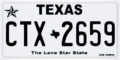 TX license plate CTX2659