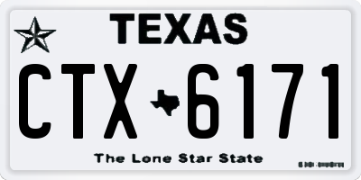 TX license plate CTX6171