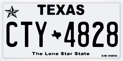 TX license plate CTY4828