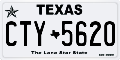 TX license plate CTY5620