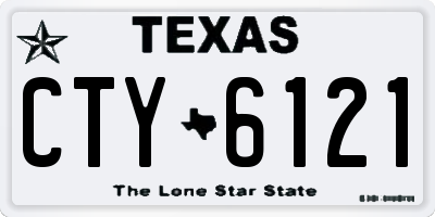 TX license plate CTY6121