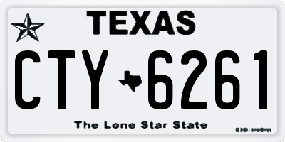 TX license plate CTY6261