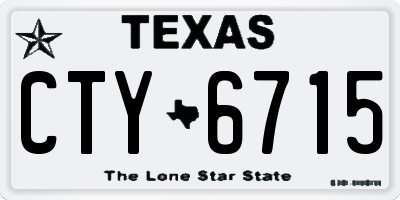 TX license plate CTY6715