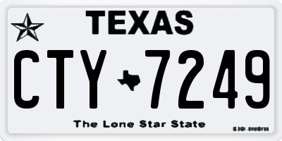 TX license plate CTY7249