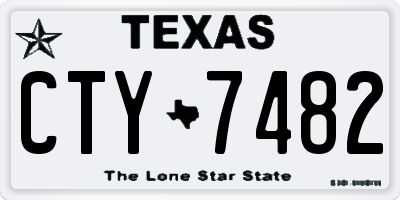 TX license plate CTY7482