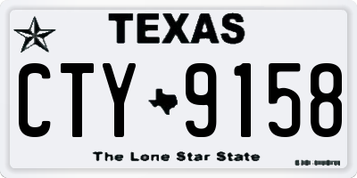 TX license plate CTY9158