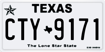 TX license plate CTY9171