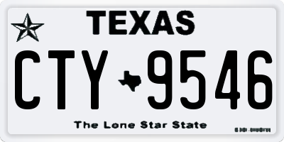 TX license plate CTY9546