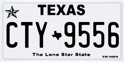 TX license plate CTY9556