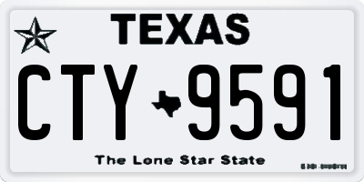 TX license plate CTY9591