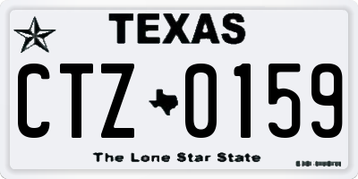 TX license plate CTZ0159