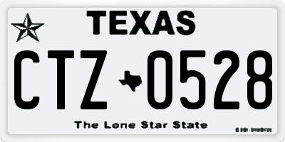 TX license plate CTZ0528