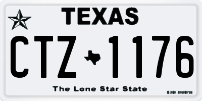TX license plate CTZ1176