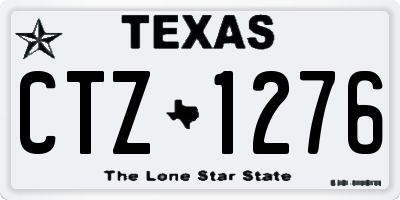 TX license plate CTZ1276