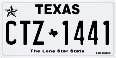 TX license plate CTZ1441