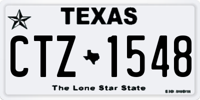 TX license plate CTZ1548