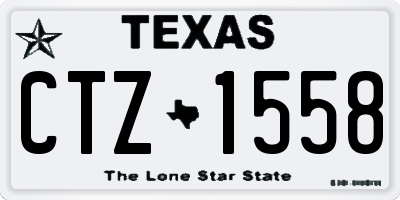TX license plate CTZ1558