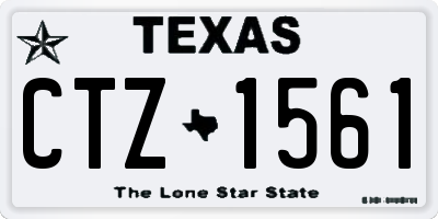TX license plate CTZ1561