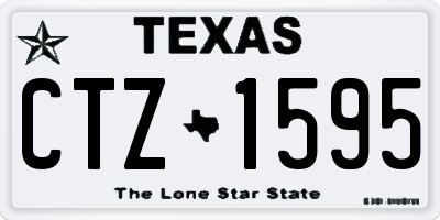 TX license plate CTZ1595