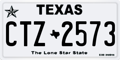 TX license plate CTZ2573